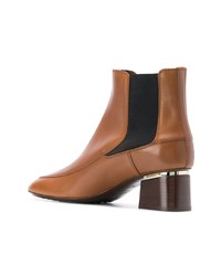 braune Leder Stiefeletten von Tod's