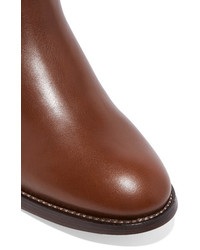 braune Leder Stiefeletten von Chloé