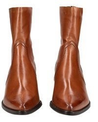 braune Leder Stiefeletten von Paul Green