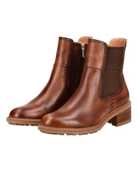 braune Leder Stiefeletten von PIKOLINOS