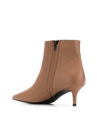 braune Leder Stiefeletten von Marc Ellis