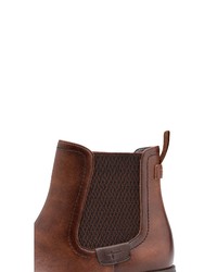 braune Leder Stiefeletten von Tamaris
