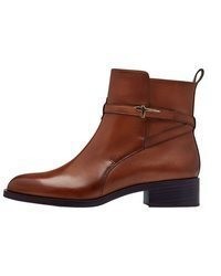 braune Leder Stiefeletten von Tamaris