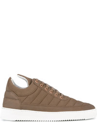 braune Leder Turnschuhe von Filling Pieces