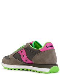 braune Leder Turnschuhe von Saucony