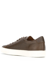 braune Leder Turnschuhe von Common Projects