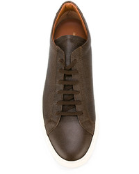 braune Leder Turnschuhe von Common Projects