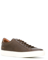 braune Leder Turnschuhe von Common Projects