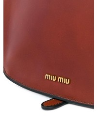 braune Leder Umhängetasche von Miu Miu