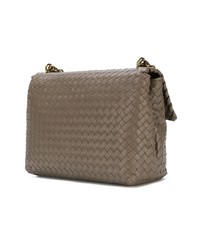 braune Leder Umhängetasche von Bottega Veneta