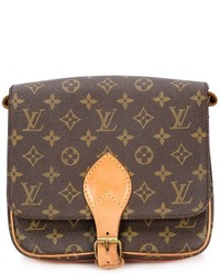 braune Leder Umhängetasche von Louis Vuitton