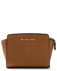 braune Leder Umhängetasche von MICHAEL Michael Kors