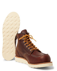 braune Lederarbeitsstiefel von Red Wing Shoes