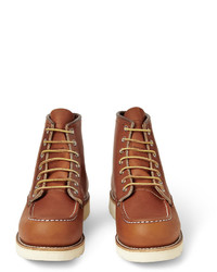 braune Lederarbeitsstiefel von Red Wing Shoes