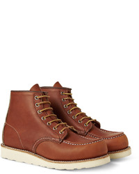 braune Lederarbeitsstiefel von Red Wing Shoes