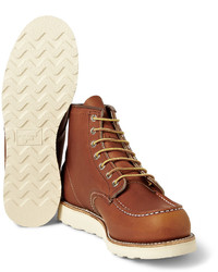 braune Lederarbeitsstiefel von Red Wing Shoes