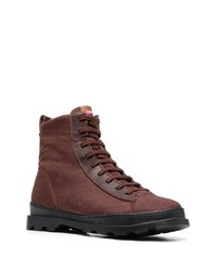 braune Lederarbeitsstiefel von Camper