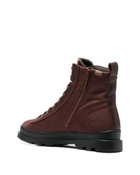 braune Lederarbeitsstiefel von Camper