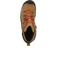 braune Lederarbeitsstiefel von Keen