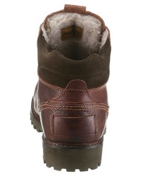 braune Lederarbeitsstiefel von Wrangler