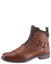 braune Lederfreizeitstiefel von BRUNO BANANI