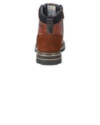 braune Lederfreizeitstiefel von camel active