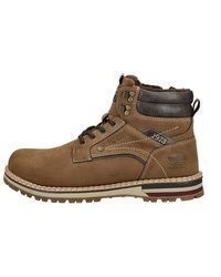 braune Lederfreizeitstiefel von Dockers by Gerli