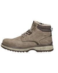 braune Lederfreizeitstiefel von Dockers by Gerli