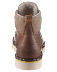 braune Lederfreizeitstiefel von Gant Footwear