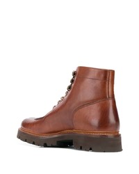 braune Lederfreizeitstiefel von Grenson