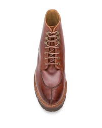 braune Lederfreizeitstiefel von Grenson