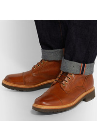 braune Lederfreizeitstiefel von Grenson