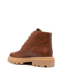 braune Lederfreizeitstiefel von Tod's