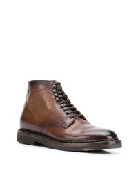 braune Lederfreizeitstiefel von Officine Creative