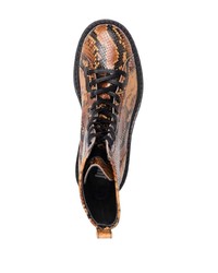 braune Lederfreizeitstiefel von Just Cavalli