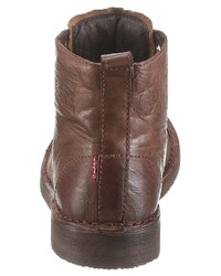 braune Lederfreizeitstiefel von Levi's