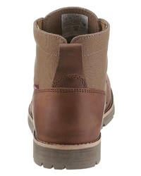 braune Lederfreizeitstiefel von Levi's