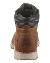 braune Lederfreizeitstiefel von Levi's