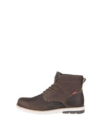 braune Lederfreizeitstiefel von Levi's