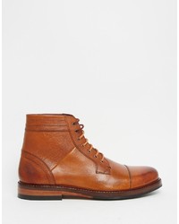 braune Lederfreizeitstiefel von Ted Baker