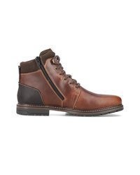 braune Lederfreizeitstiefel von Rieker