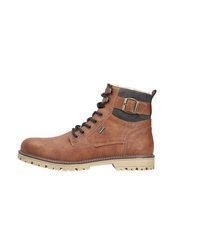 braune Lederfreizeitstiefel von Rieker