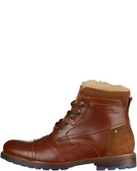 braune Lederfreizeitstiefel von S.OLIVER RED LABEL