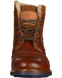 braune Lederfreizeitstiefel von S.OLIVER RED LABEL