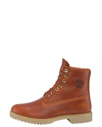 braune Lederfreizeitstiefel von Timberland