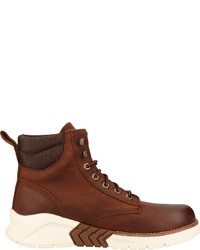 braune Lederfreizeitstiefel von Timberland