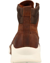 braune Lederfreizeitstiefel von Timberland