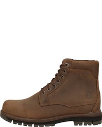 braune Lederfreizeitstiefel von Timberland