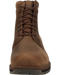 braune Lederfreizeitstiefel von Timberland