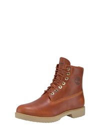 braune Lederfreizeitstiefel von Timberland